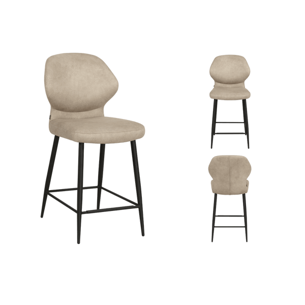 Chaise de bar Jamaica (lot de 2) — Microfibre