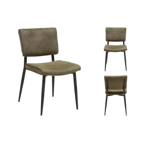 Chaise Kensi 1 place (lot de 2) — Microfibre