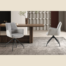 Chaise Lamor — Pivotante, tissu gris