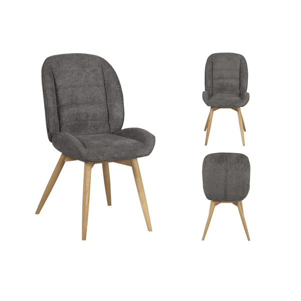 Chaise Lily 1 place (lot de 2) — Tissu