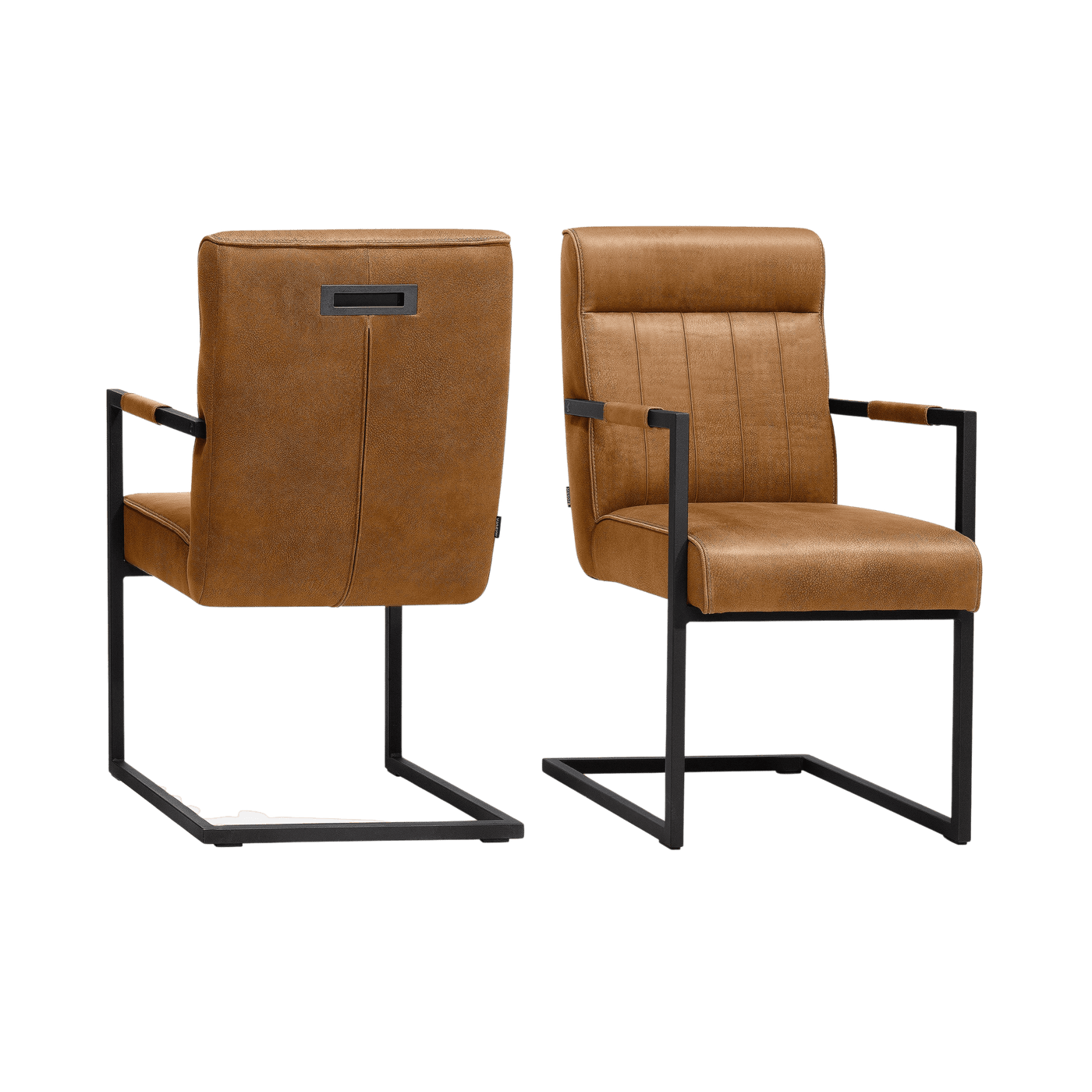 Chaise Logan avec accoudoir (lot de 2) — Microfibre