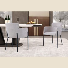 Chaise Naomi — Tissu, avec accoudoirs