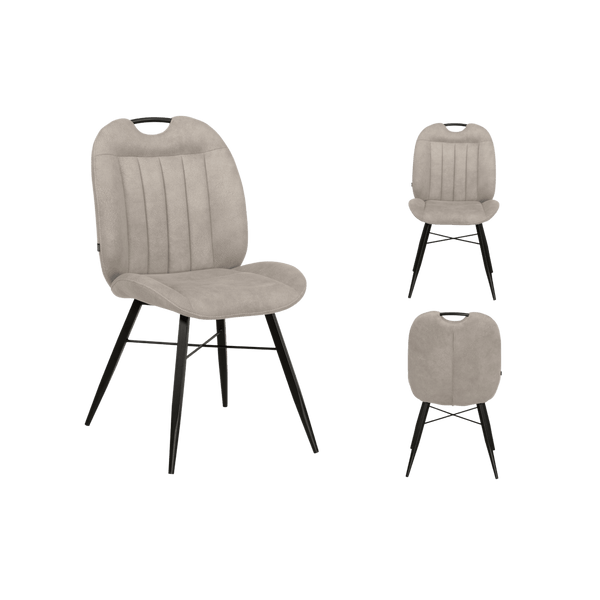 Chaise Nowie 1 place (lot de 2) — Microfibre