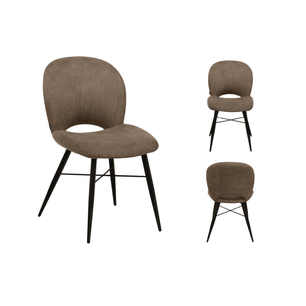 Chaise Pearl 1 place — Lot de 2 · Microfibre