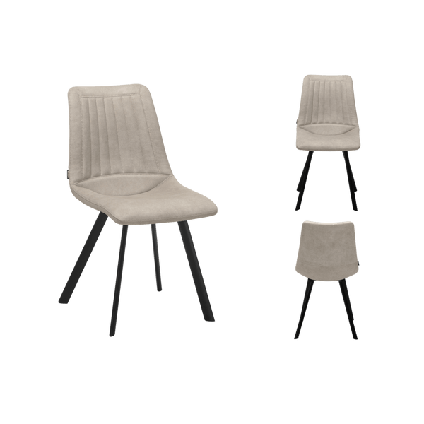 Chaise Pluto 1 place — Lot de 2 · Microfibre