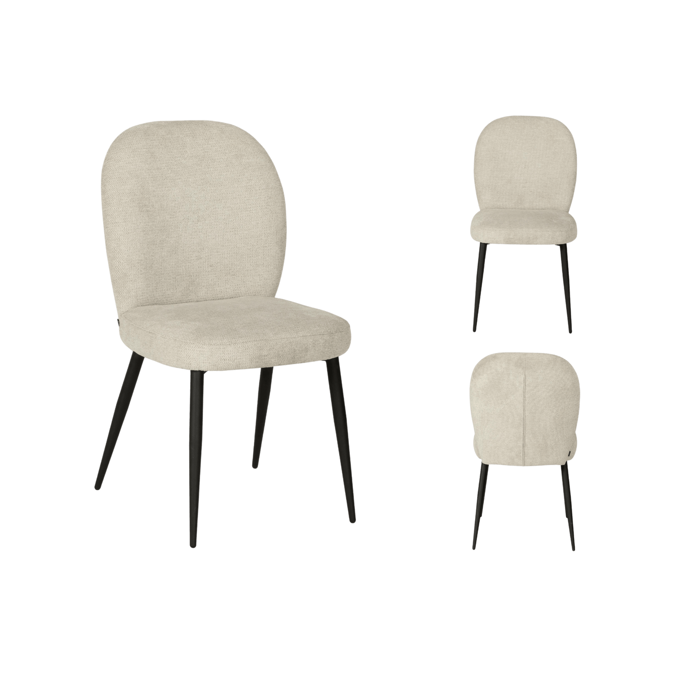 Chaise Reverse (lot de 2) — Tissu