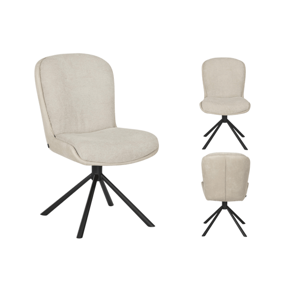 Chaise Trafford 1 place (lot de 2) — Tissu