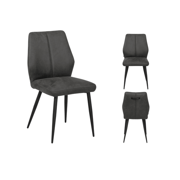 Chaise Turner 1 place (lot de 2) — Microfibre