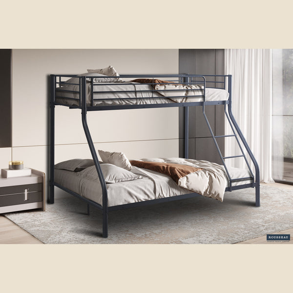 Lit superposé Trio 140/90x200 — Métal gris foncé
