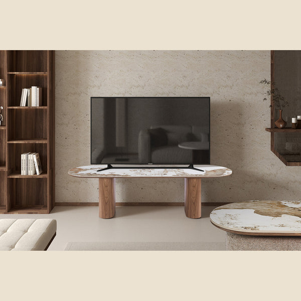 Meuble TV Evora — Pierre brillante