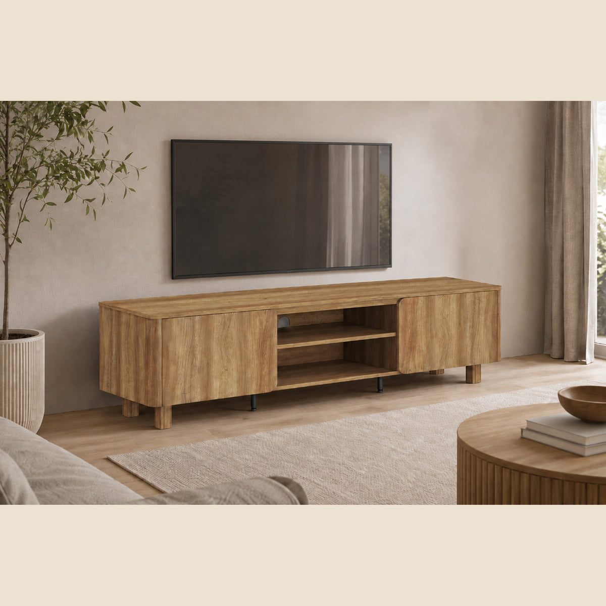 Meuble TV Malibu — Chêne naturel