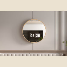 Miroir Roxy — Rond, chêne vieilli