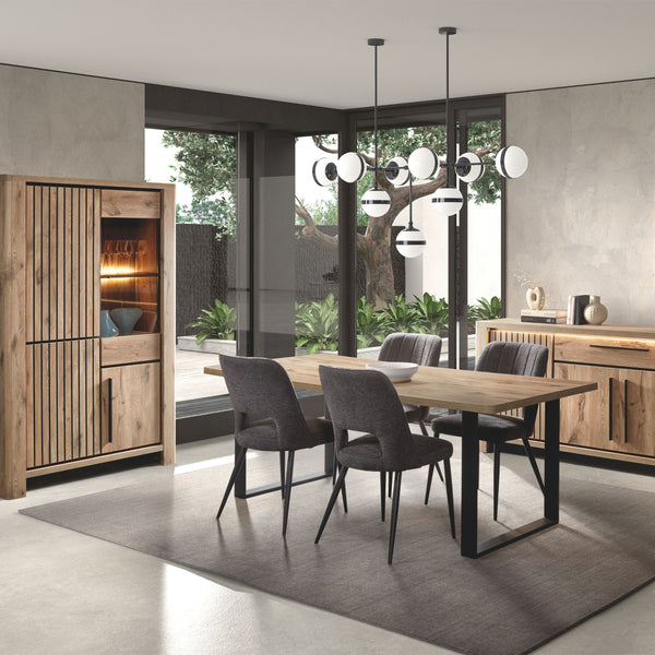 Salle à manger Santos — Canyon Oak / Nox