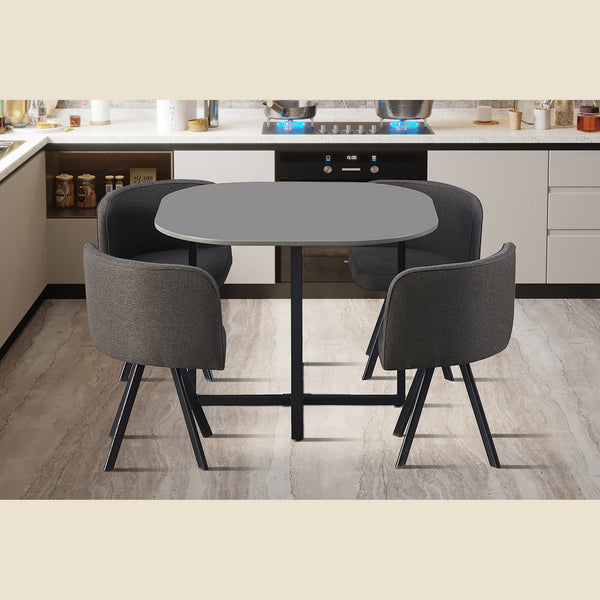 Set table Eva — Table et 4 chaises