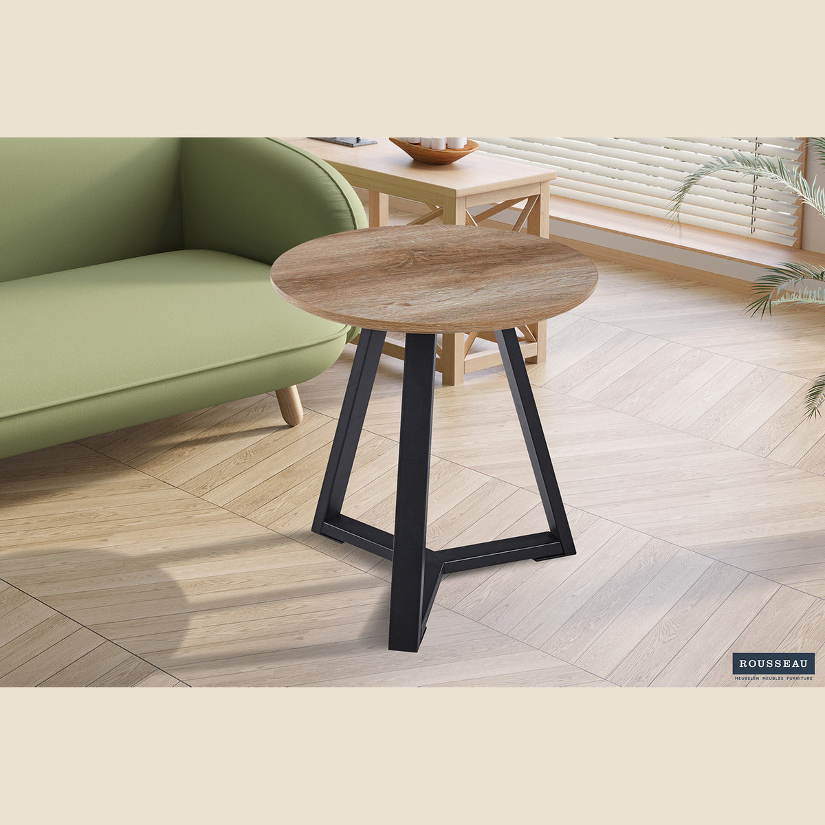 Table d'appoint Paso 2 — Décor chêne vieilli
