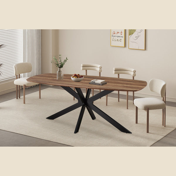Table Aziz — Ovale danoise, décor mango 200 cm