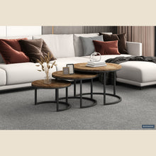 Tables basses Arnod — Set de 3, bois de manguier