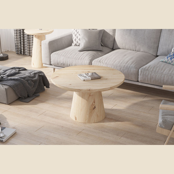 Table basse Lukas — Décor chêne vieilli