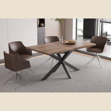 Table extensible Kos — 160-200 cm, décor bois brun