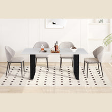 Table Poséidon — Pierre brillante blanche