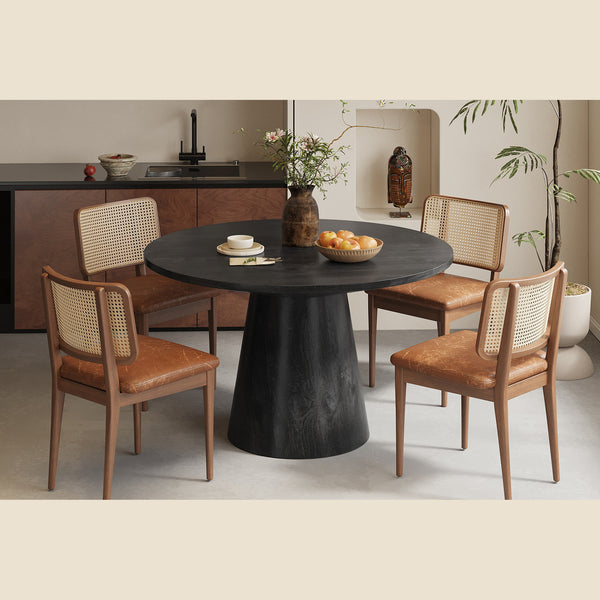 Table Tommy — Bois de manguier, 130 cm