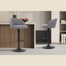 Tabouret de bar Arda — Bouclé