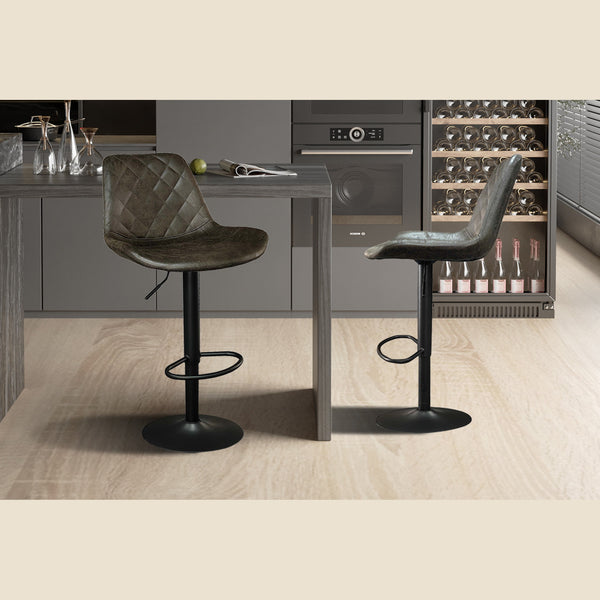 Tabouret de bar Madrid — PU capitonné