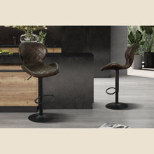 Tabouret de bar Malaga — PU capitonné