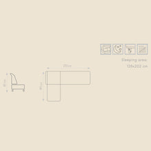 Canapé d'angle convertible Caro — Gris taupe