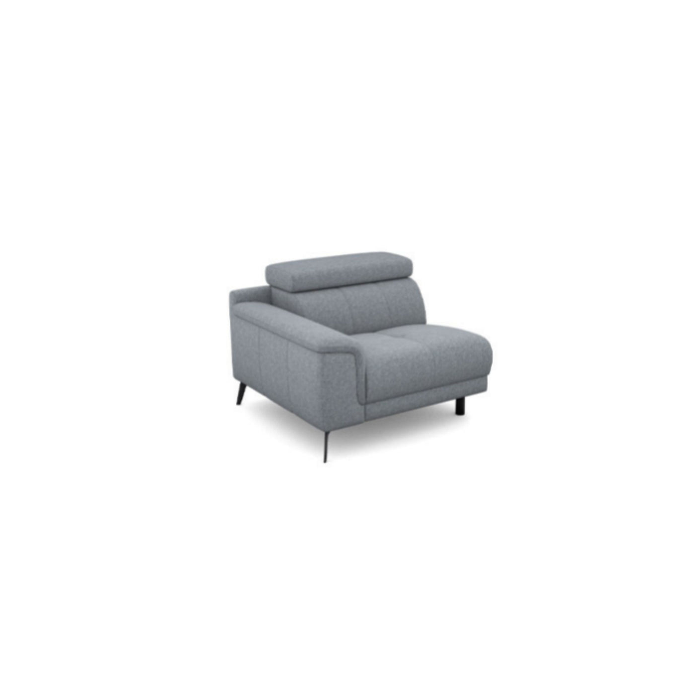 Salon d'angle modulaire Lenon — Gris clair chiné
