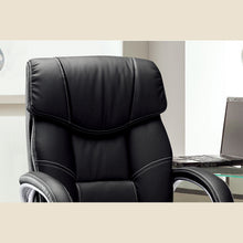 Chaise de bureau Dali — Simili cuir noir