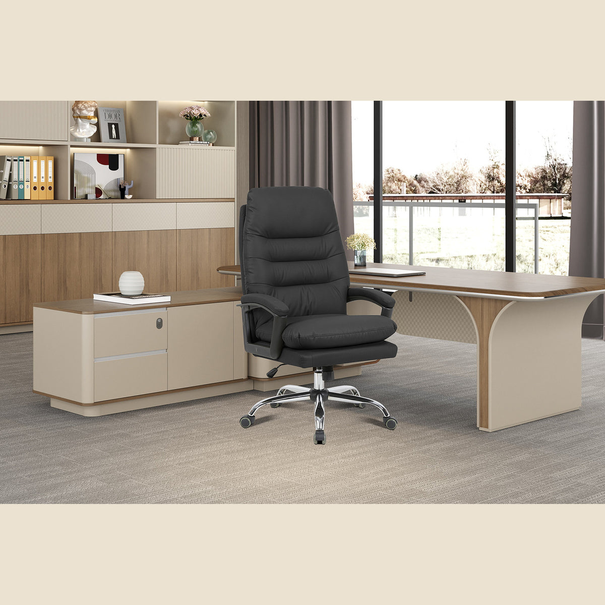 Chaise de bureau Daniel — Simili cuir