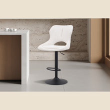 Chaise de bar Mori — Tissu, hauteur réglable