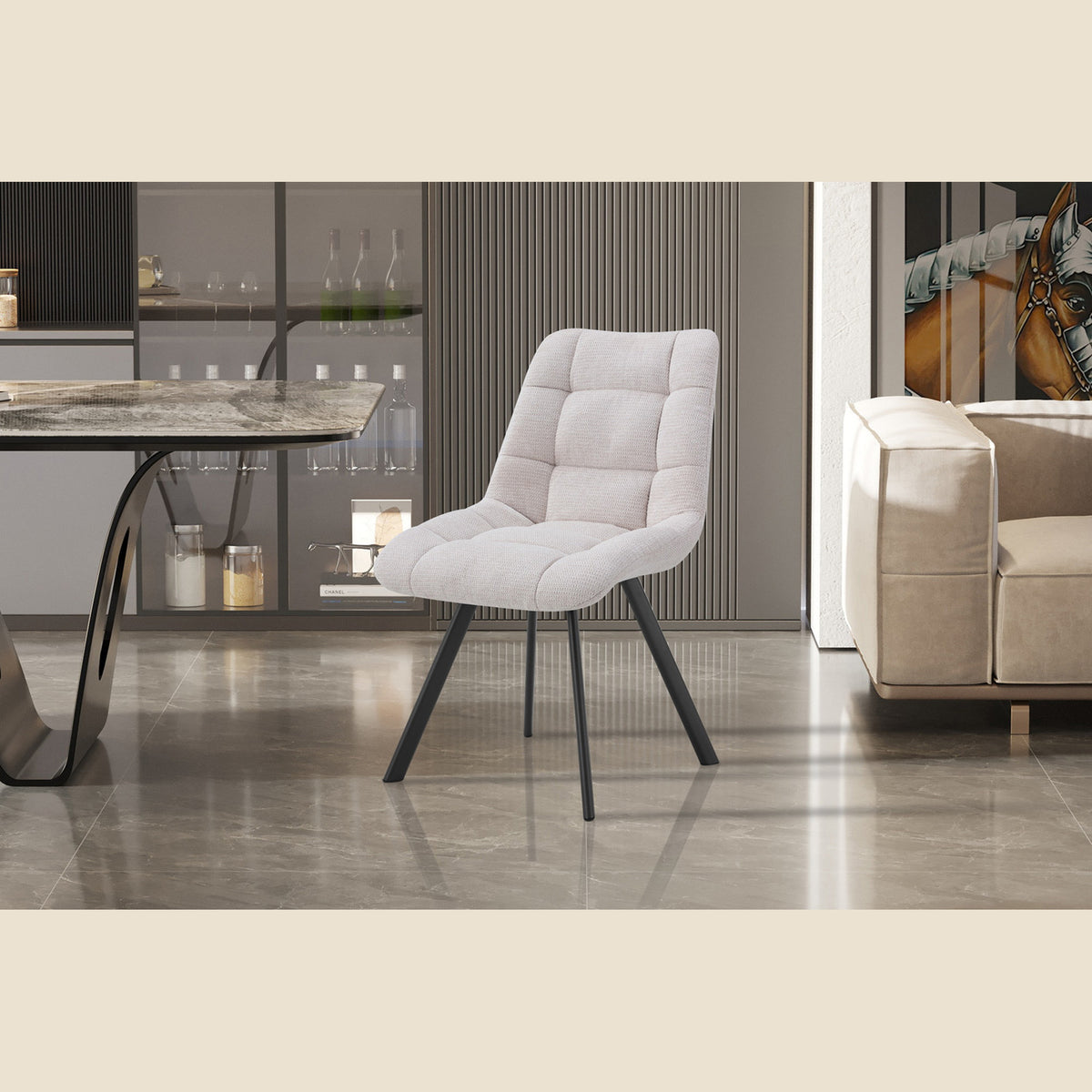 Chaise Lizzy — Tissu