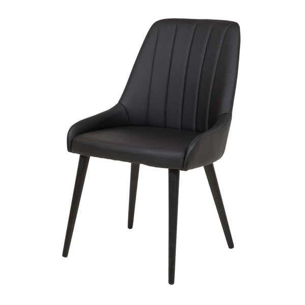 Chaises ST2105 — Lot de 2 · Simili-cuir noir