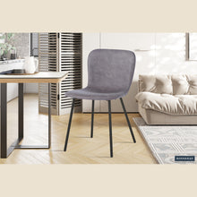 Chaise Susan — PU, taupe ou gris foncé