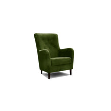 Fauteuil bergère Walther capitonné — Velours