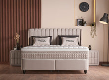 Lit Bristol — Boxspring à coffres de rangement