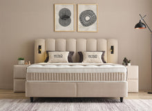 Lit Wind — Boxspring scandinave à coffres de rangement