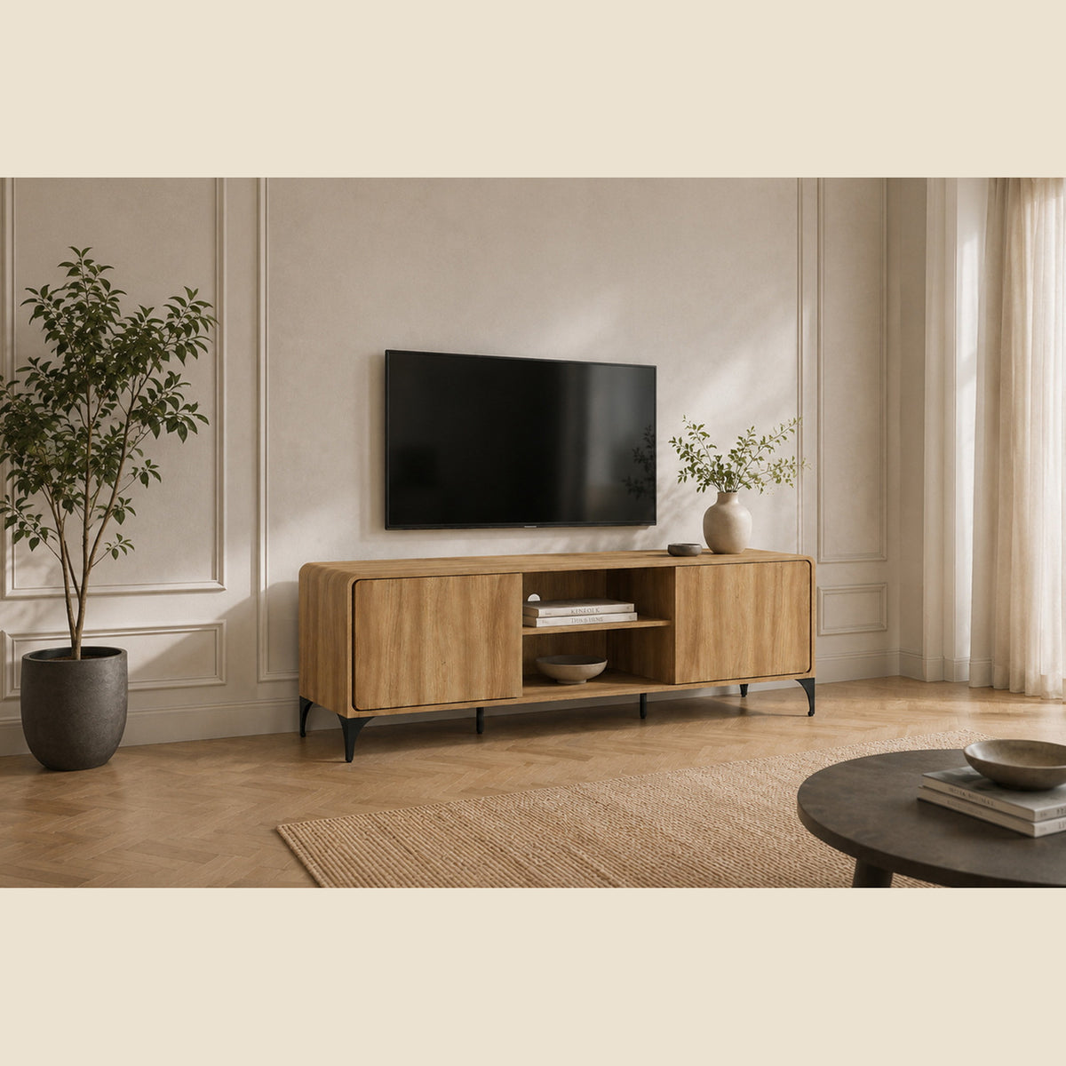 Meuble TV Florence — Chêne naturel
