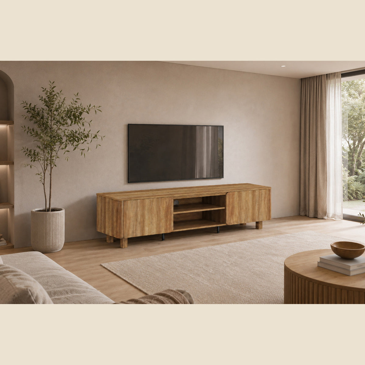 Meuble TV Malibu — Chêne naturel