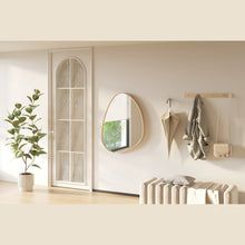 Miroir Roza — Forme organique, chêne vieilli