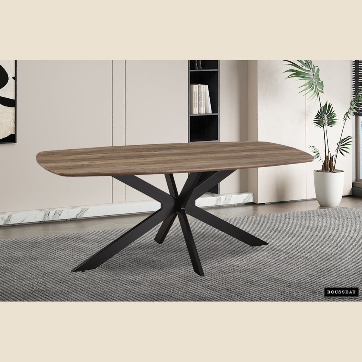Table Aziz — Ovale danoise, décor mango 200 cm