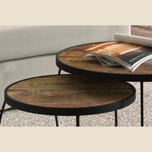 Table basse Lars — Set de 2, bois de manguier