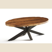 Table basse Madeira — Ovale, bois de manguier