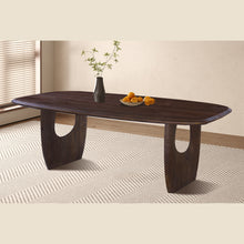 Table Braga — Bois de manguier, ovale danoise