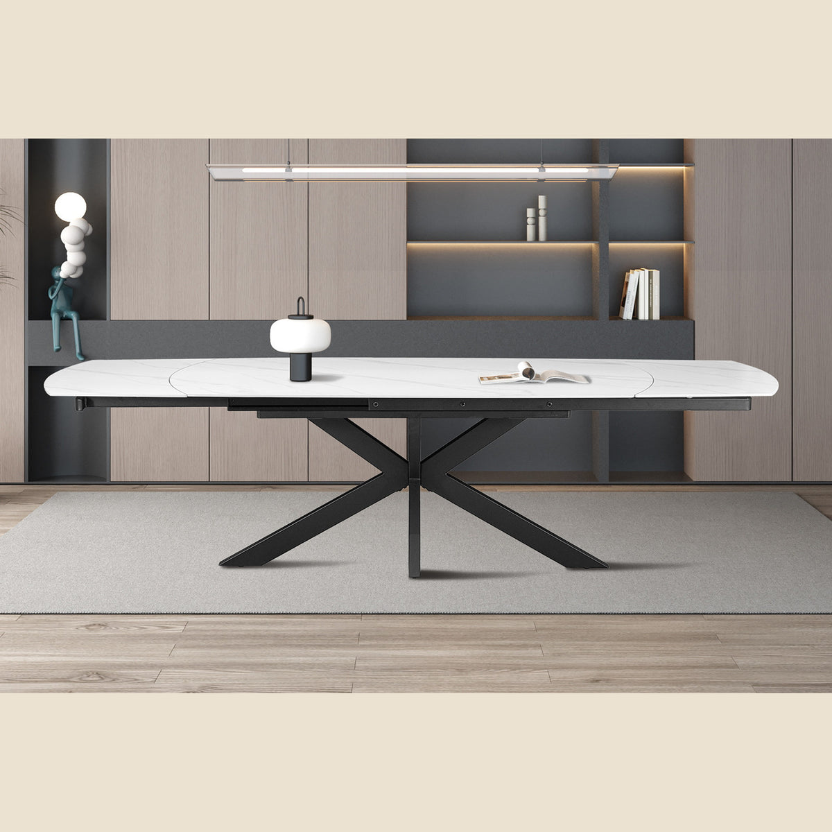 Table extensible Ares — 160-240 cm, ovale danoise