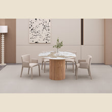 Table extensible Evora — Pierre brillante, 120-200 cm