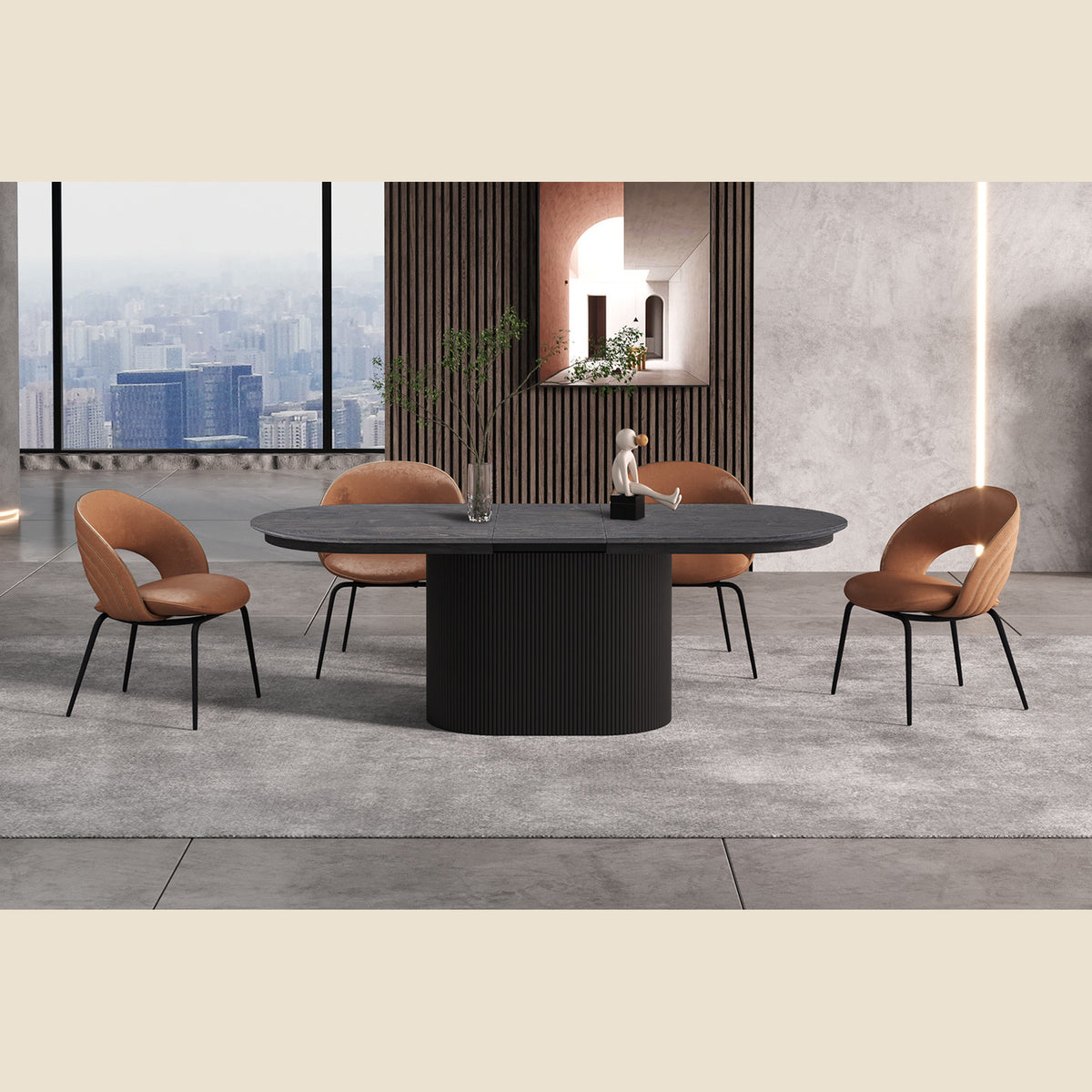 Table extensible Lagos — 180-220 cm, ovale