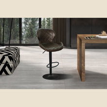 Tabouret de bar Malaga — PU capitonné